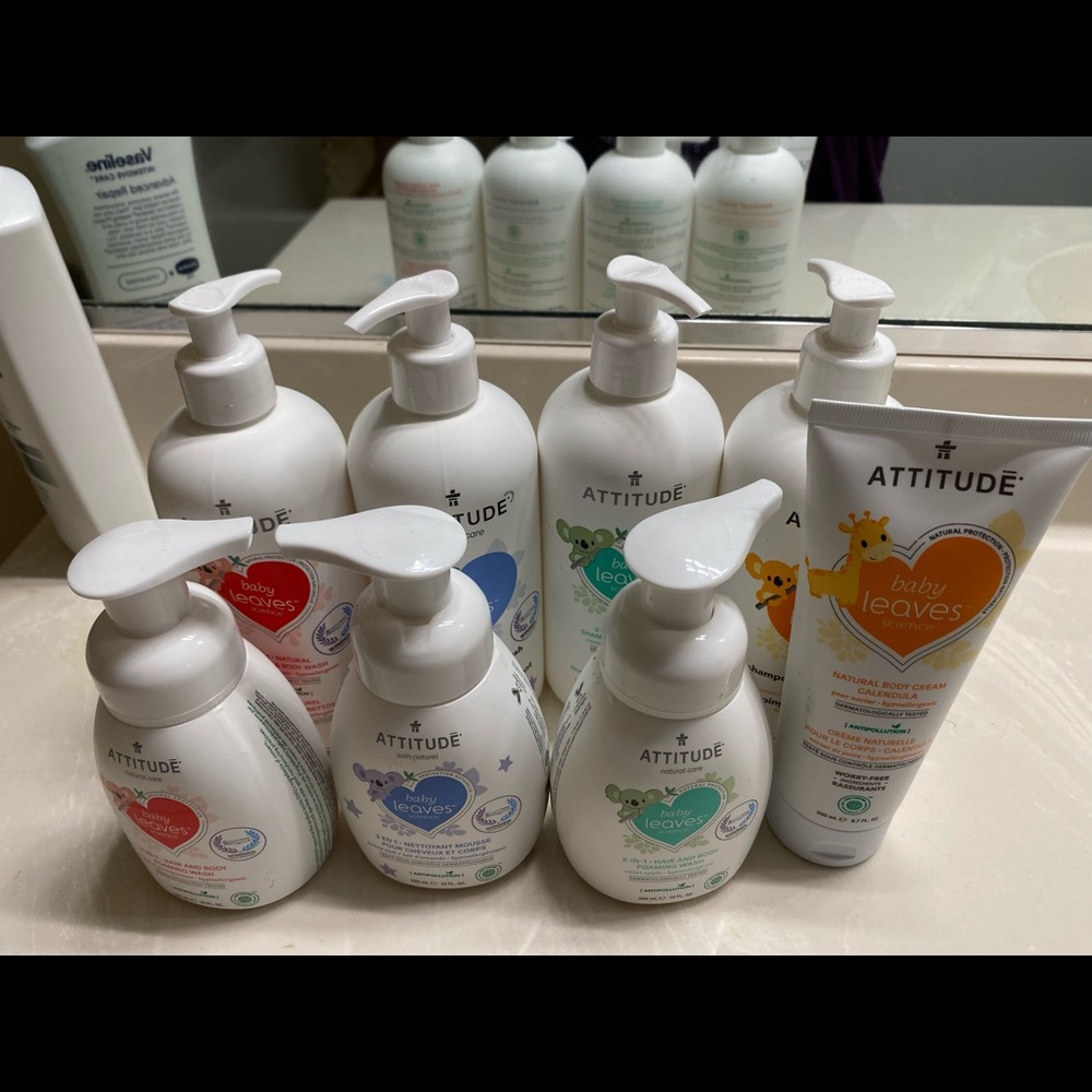 Attitude Baby Shampoo and Body Wash and Body Cream